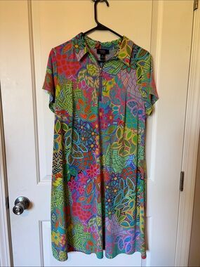 MSK Multicolor Dress with front zipper